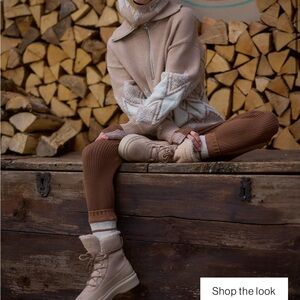 NWT Varley Betty Jacquard Half Zip